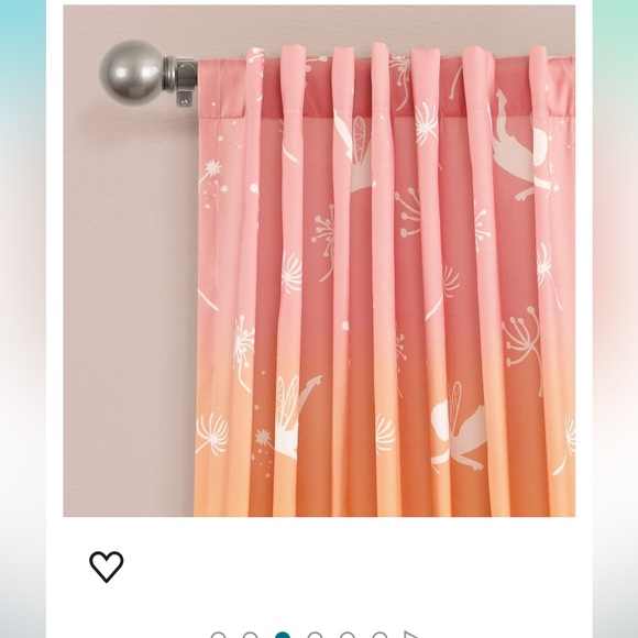 Lush Decor Dandelion Fairy Ombre Window Curtain Panel, Pair, 52"W x 84"L - Picture 2 of 2